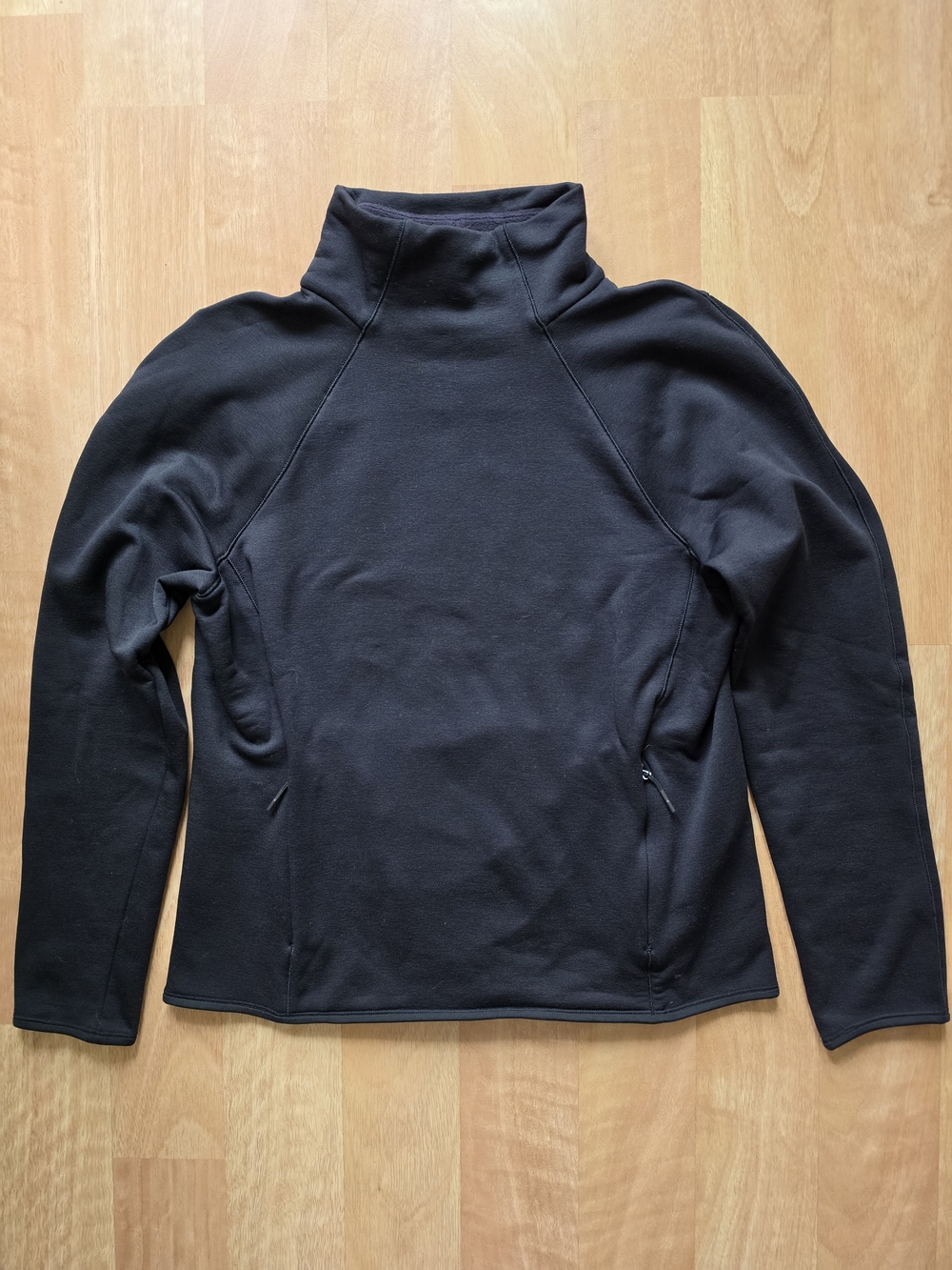 🖤ATHLETA🖤 BLACK MOCK NECK PERFORMANCE FLEECE TOP SWEATSHIRT, SZ. M, LK. NEW!!